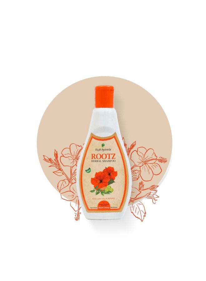 Rajah Ayurveda Rootz- Herbal Shampoo A Purely Natural Hair Treatment, 200ml - Image 2
