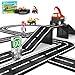 ORZbb Magnetic Tiles Roads Engineering Vehicle Set Magnetic Blocks Road Truck Car Toys for 3 4 5 6 Year Old Boys Girls Cars Games Classroom Montessori Toys for Kids Educational STEM Toy Birthday Gifts - Image 3