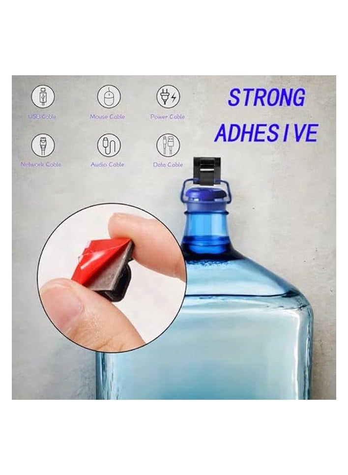 erorex 50 Adhesive Clips for Strong Wire Hold Cable Management, Strong Cord Clips Wire Holders for The Wall, Under Desk, Christmas Lights, Car - Image 3