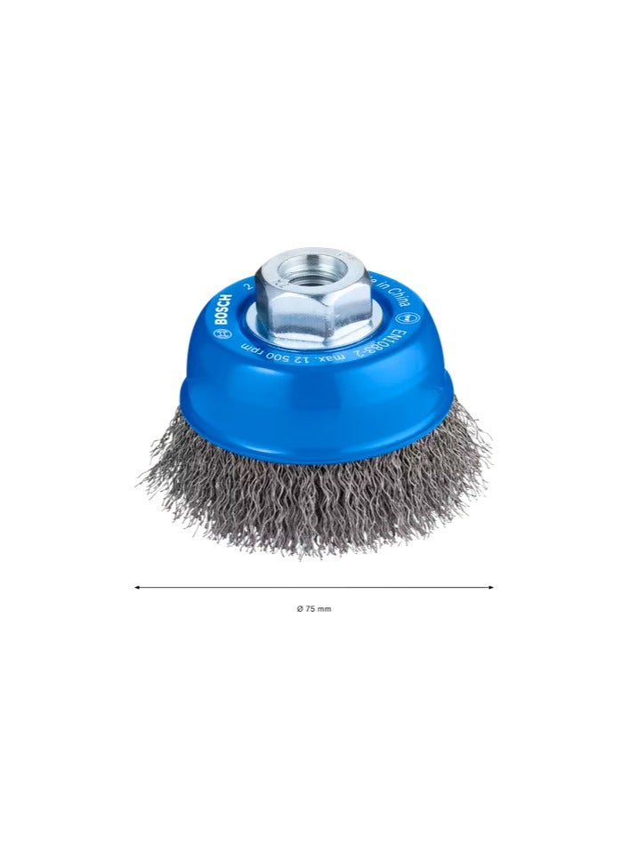 Bosch Cup Wire Brush 70 mm for Metal – Part No. 2608622098 - Image 1