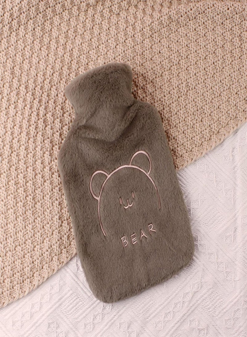 GGOOT Hot Water Bottle with Cover, Hot Water Bottle Bag for Hot and Cold Compress, Menstrual Cramps, rubber Hot Water Bottle for Hot and Cold Compress, Neck, Hand Feet Warmer and Shoulder Relief - Image 3