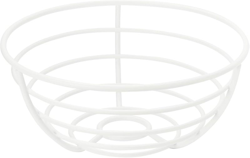 Spectrum Spectrum Euro Kitchen Countertop Wire Fruit Bowl  Basket for Fruits Vegetables Breads Pastries Matte white  - Image 1