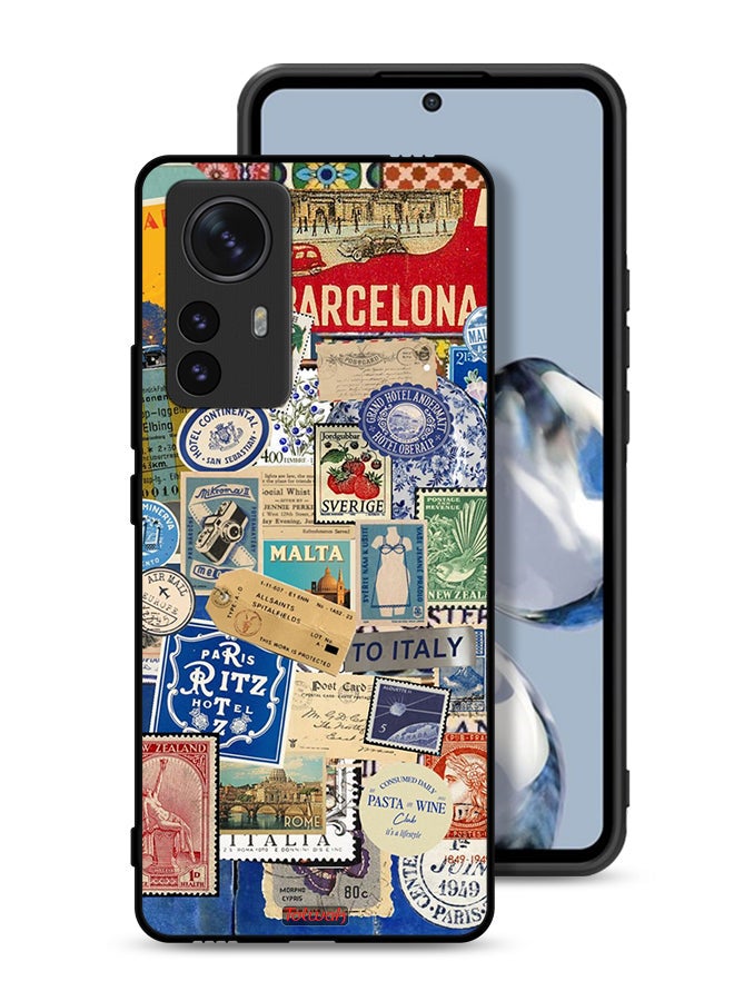 Tolwak Xiaomi 12 Protective Case Cover Stickers Of Different Cities - Image 1