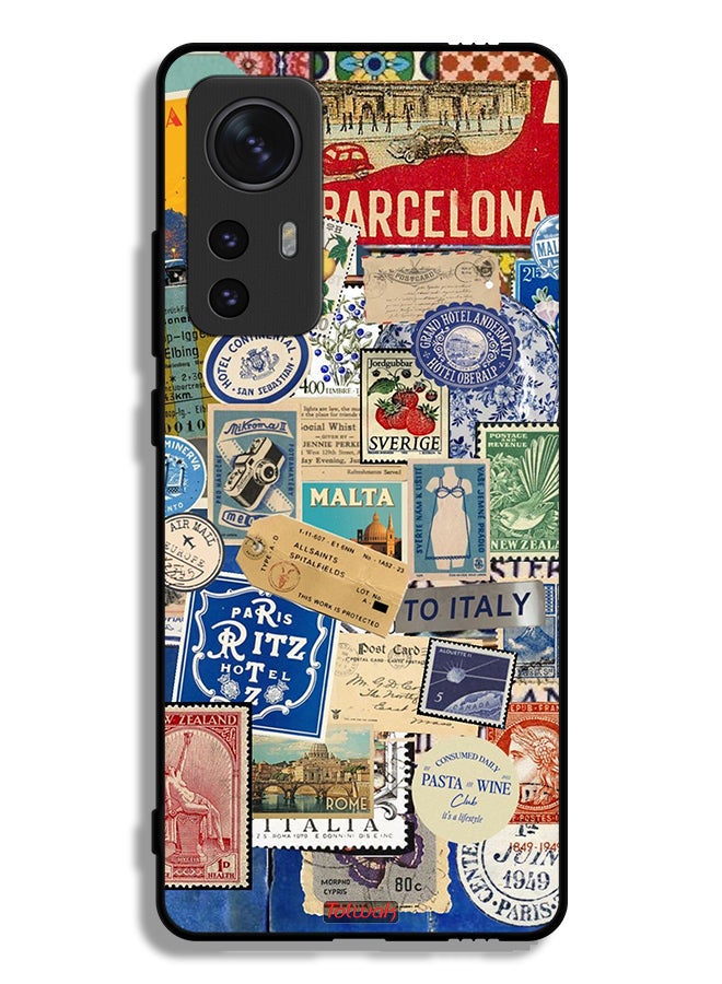 Tolwak Xiaomi 12 Protective Case Cover Stickers Of Different Cities - Image 2