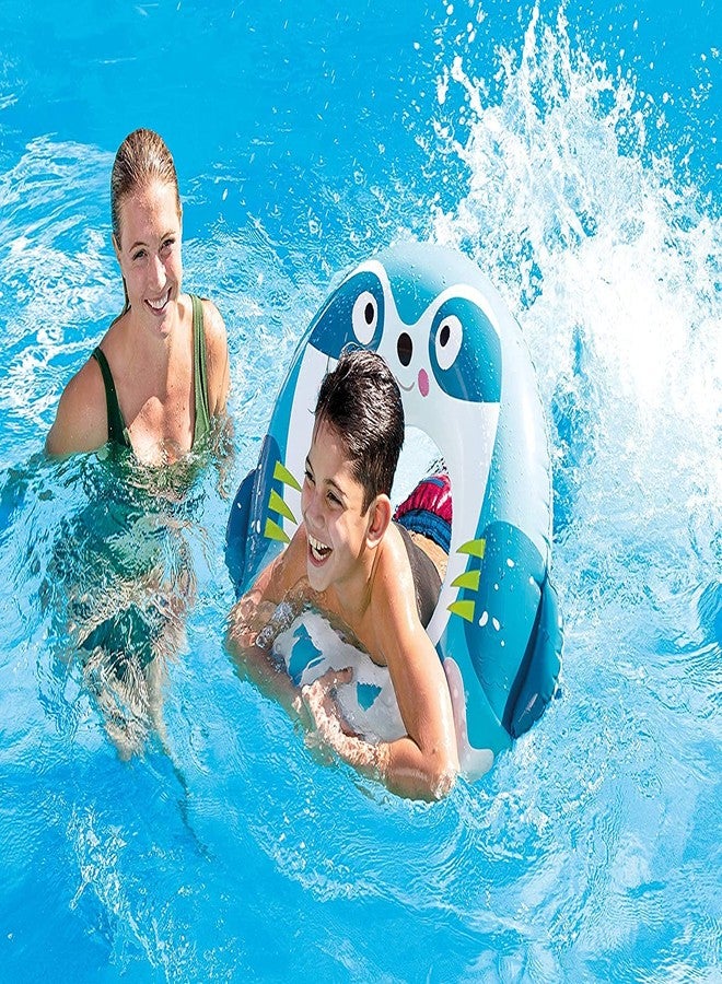 Jukusa Sloth Pool Rings, Baby Pool, Swimming Rings for Kids, Inflatable Tubes, Summer Fun Water Toys for Kids, Party Fun, Beach Outdoor Party Supplies,As Per Available Design (1 PC) - Image 2