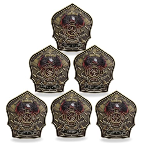 Woerda Firefighter Prayer Coin Firemen Challenge Coin Pack of 6 - Image 1