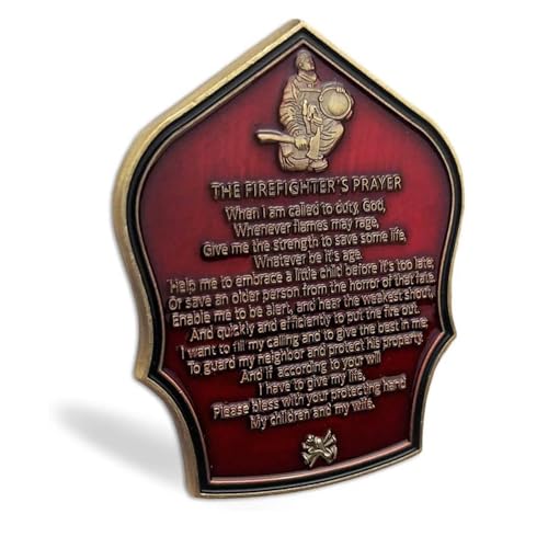 Woerda Firefighter Prayer Coin Firemen Challenge Coin Pack of 6 - Image 5