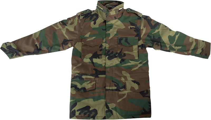 ROTHCO Kids M-65 Field Jacket W/Liner - Woodland - Image 1