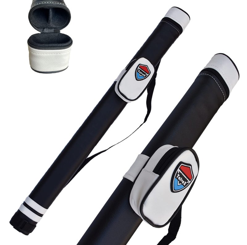 TalveX 1x1 Hard cue case Pool Cue Billiard Stick Carrying CaseHolds 1 Butt1 Shaft