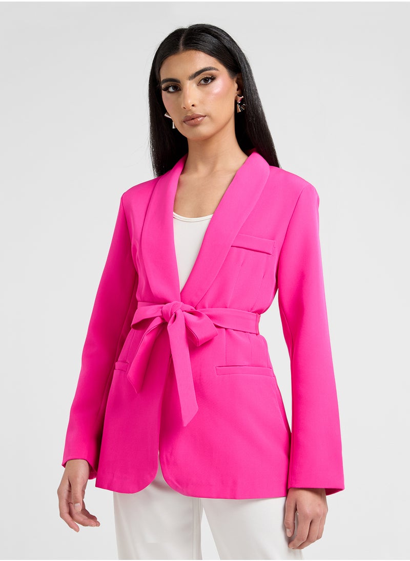 ELLA Belted Blazer  - Image 1