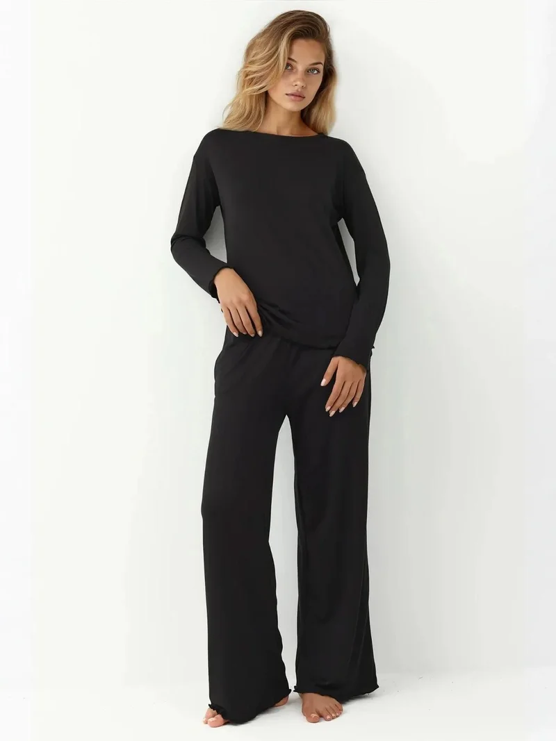 HICCUP Cozy Relaxed Fit Long Sleeve Pijama Set