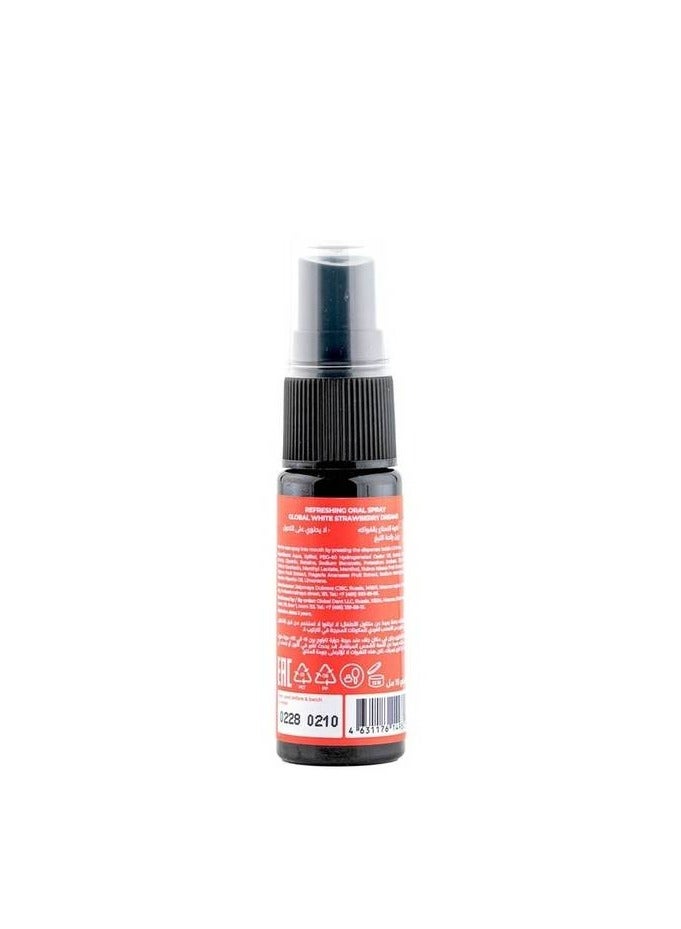 GLOBAL WHITE Refreshing Strawberry Mouth Spray - 15 ml - Image 4