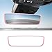 Ohleats Car Rear View Mirror Protector Frame Silicone Auto Rearview Edge Protection Cover Compatible with Model 3 Model Y Interior Rear View Trim Frame Decoration Car Accessories Pink - Image 2