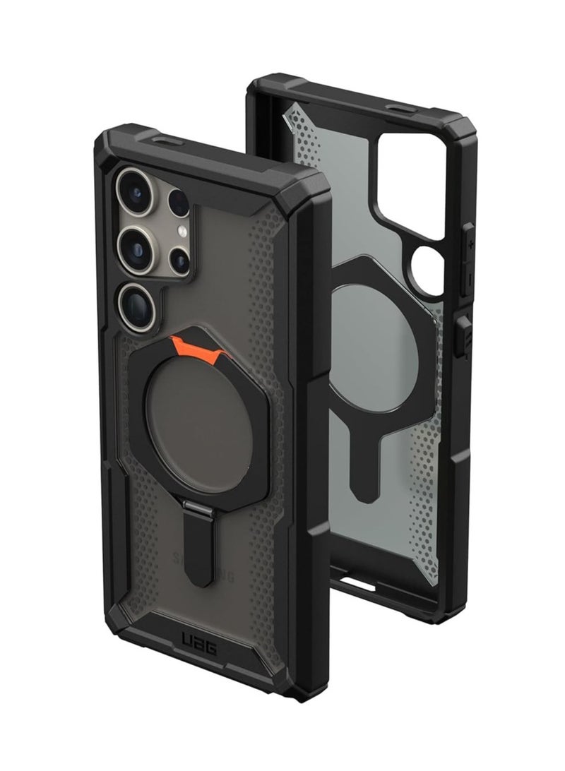 Compatible with Samsung Galaxy S24 Ultra Phone Case with Magnetic Charging u0026 Stand Lens Protection Drop Resistant Phone Case - Image 1