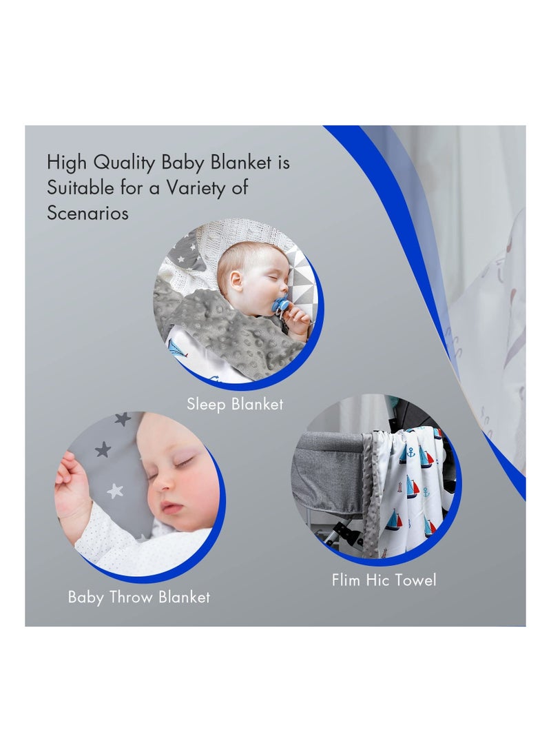 Y&D Baby Blankets Unisex Newborn, Super Soft Comfy Blankets, for Toddler Nursery Bed Stroller Crib Shower Gifts 30 x 40 Inch  - Image 2