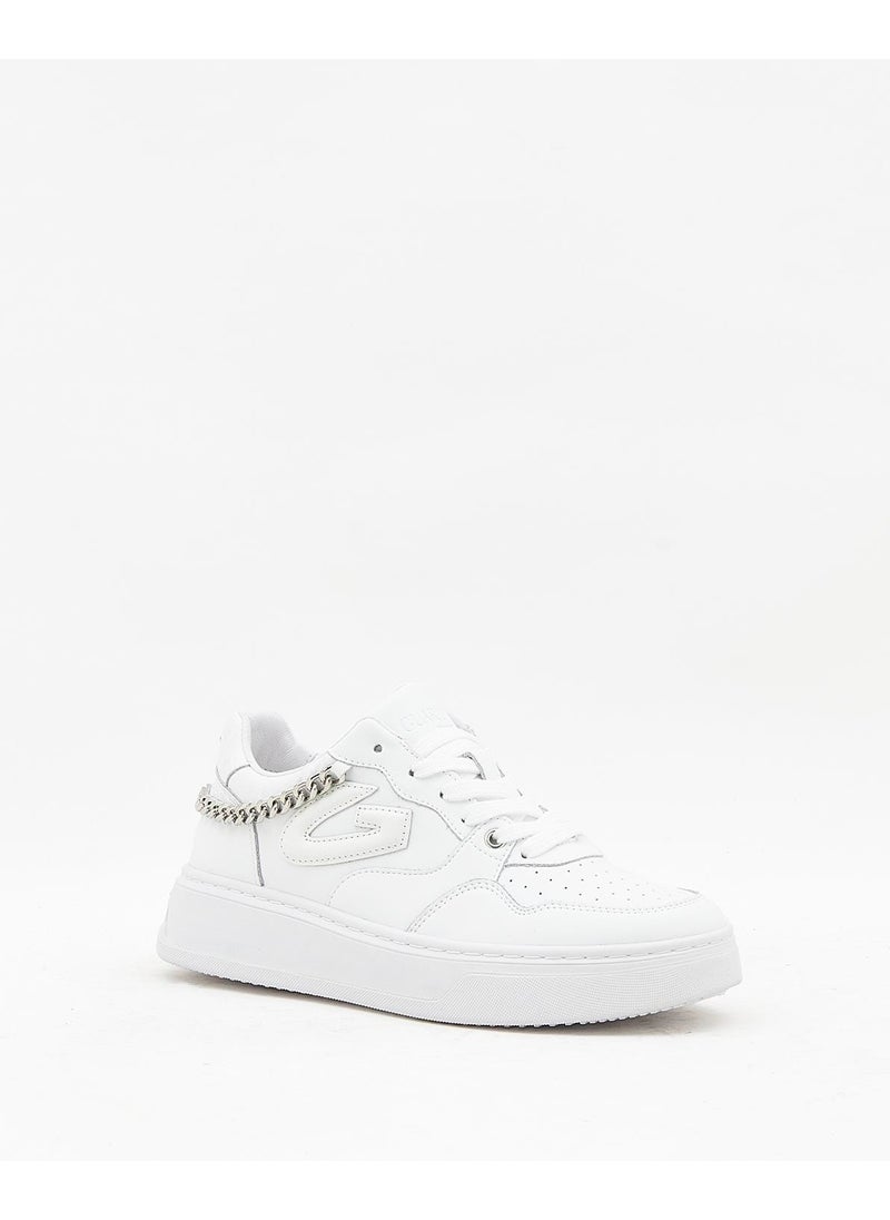 Guardiani New Era 0156 Women -White Leather Sneakers  - Image 2