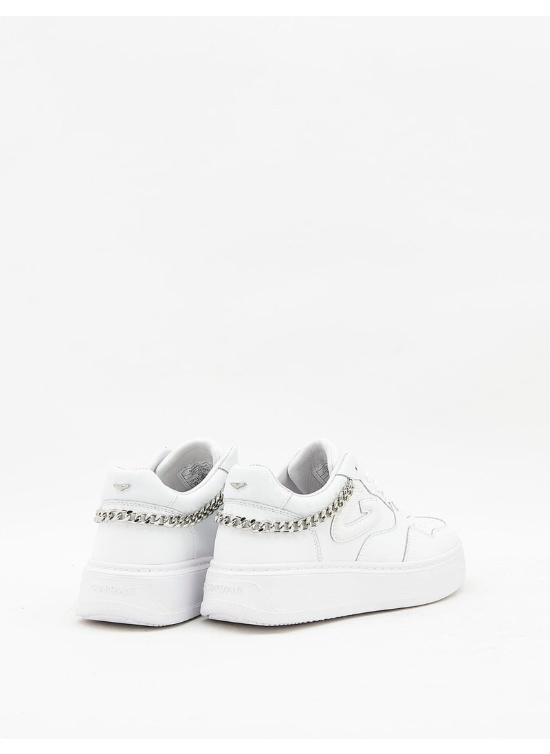 Guardiani New Era 0156 Women -White Leather Sneakers  - Image 4