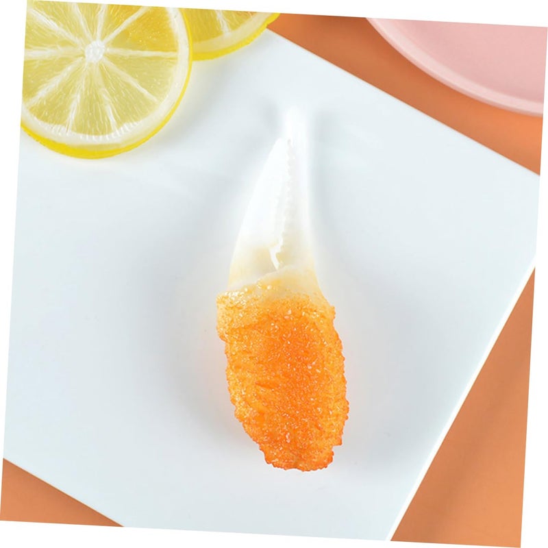 3Pcs Realistic Tempura Crab Claw Model Artificial Fried Food Display Prop - Image 5