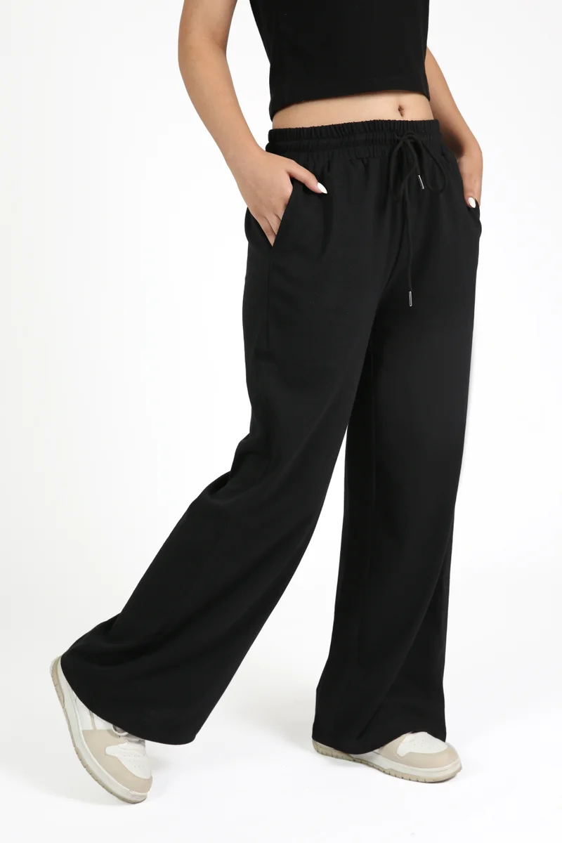 Nikias  Nikias Black Comfortable Trousers for Daily Wear for Women | Best Price UAE