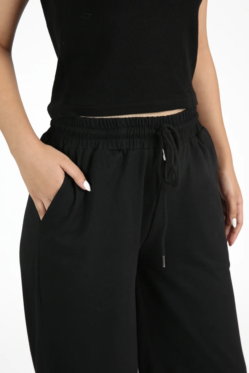 Nikias  Nikias Black Comfortable Trousers for Daily Wear for Women | Best Price UAE