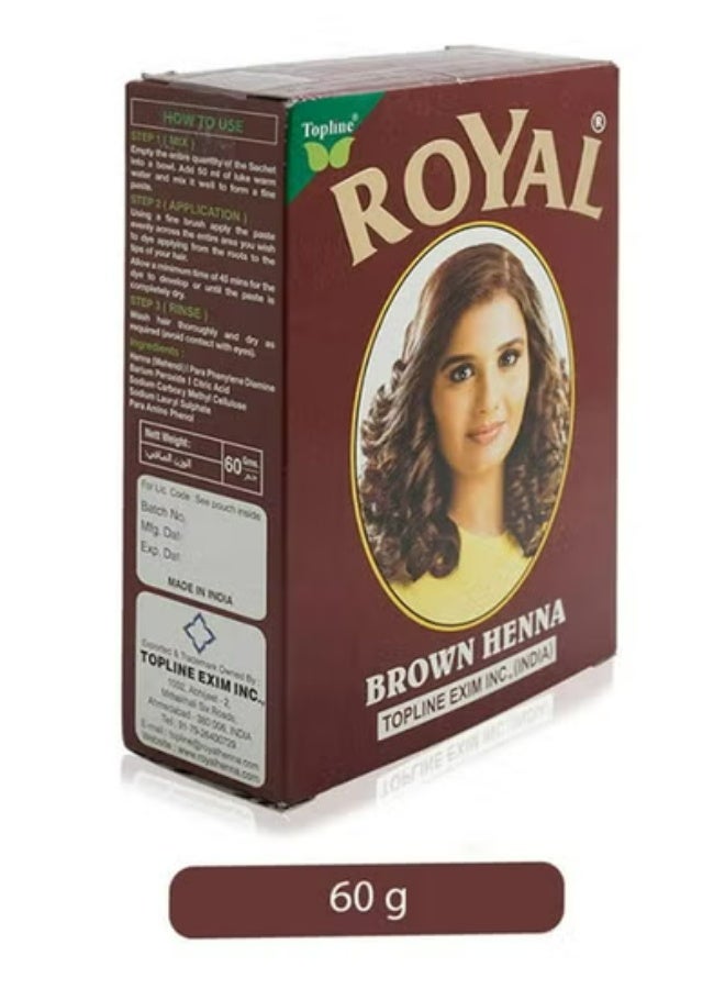 Royal Brown Henna Topline Hair Color 60g