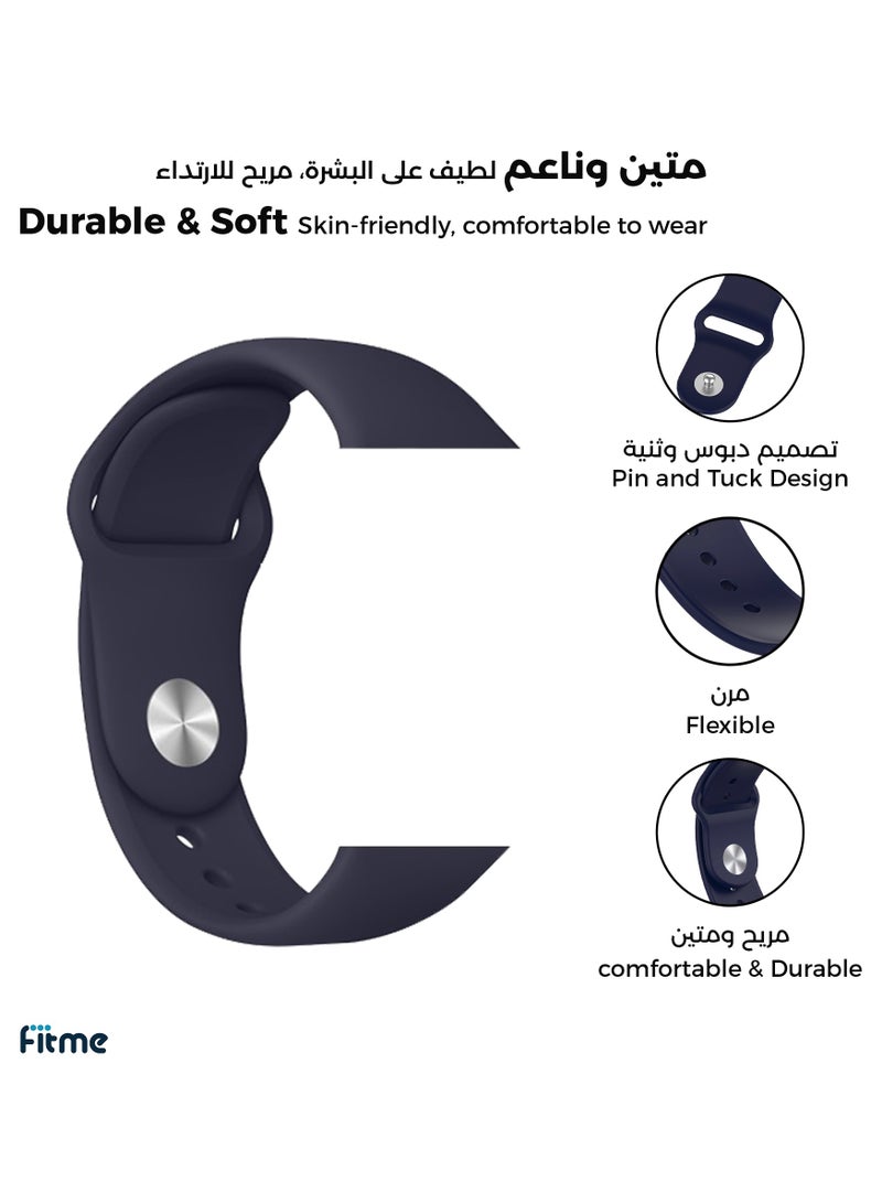 FITME 2-Piece Silicone Band For Apple Watch 38/40/41mm Small/Large - Image 2