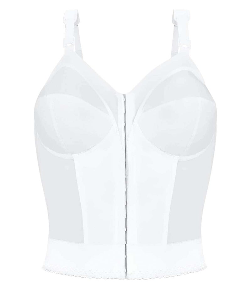 Exquisite Form womens Exquisite Form Fully Women's Front Close Longline Posture #5107530 Bra, White, 48DD US - Image 3