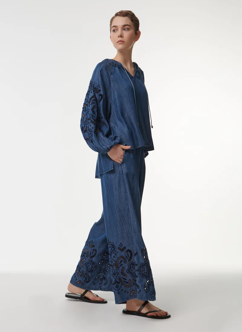 leem  Wide-Leg Trousers for Women | Best Price UAE