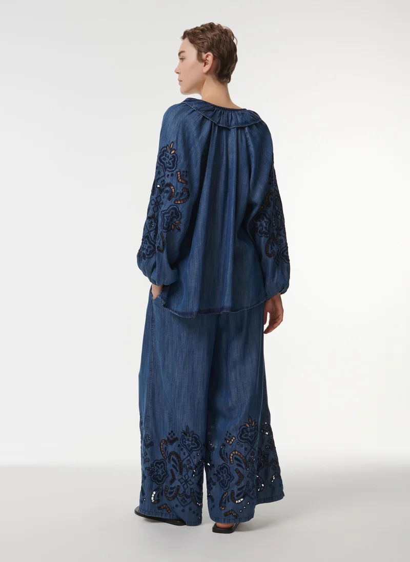 leem  Wide-Leg Trousers for Women | Best Price UAE
