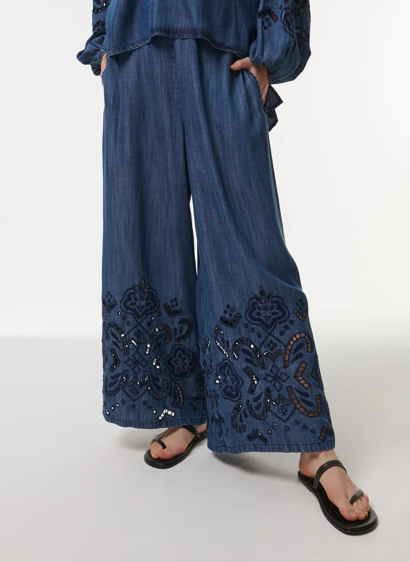 leem  Wide-Leg Trousers for Women | Best Price UAE