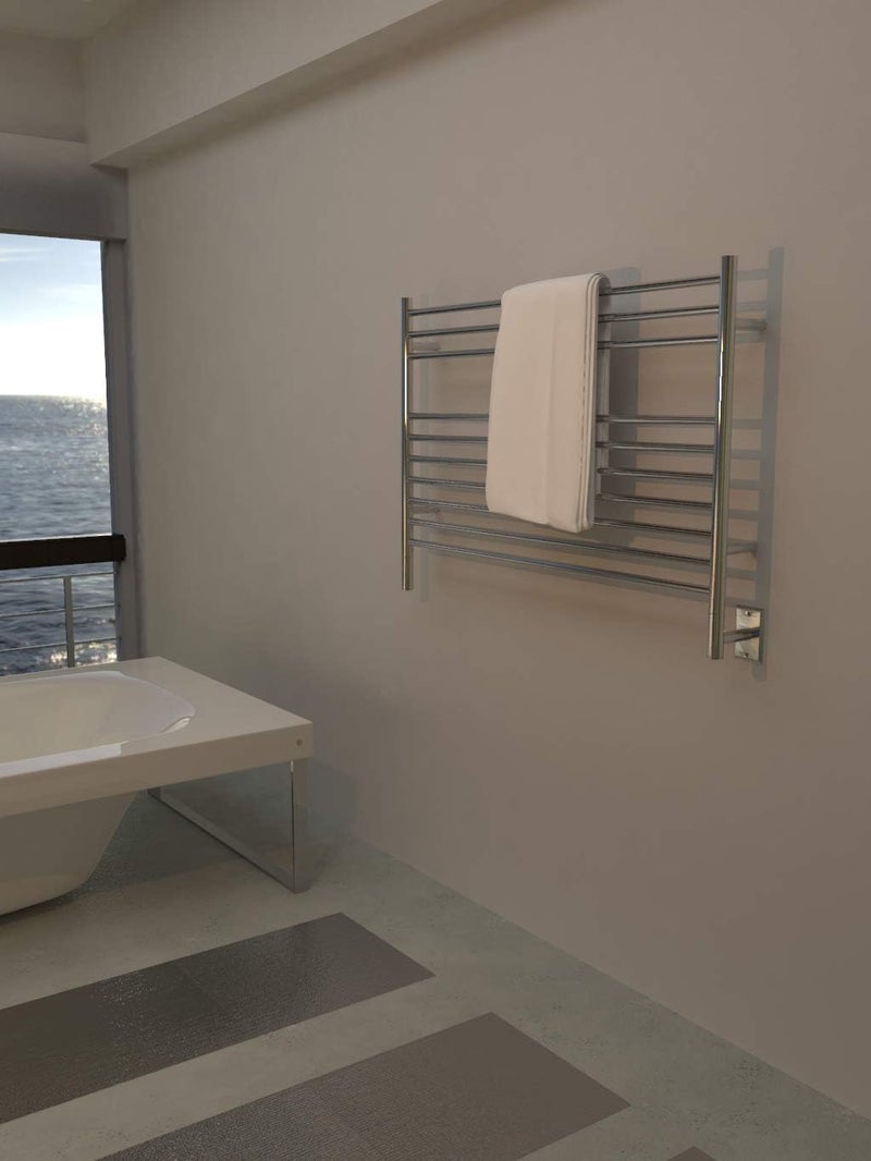 Amba Amba Jeeves LSPModel LStraight 10Bar Hardwired Towel Warmer in Polished  - Image 2