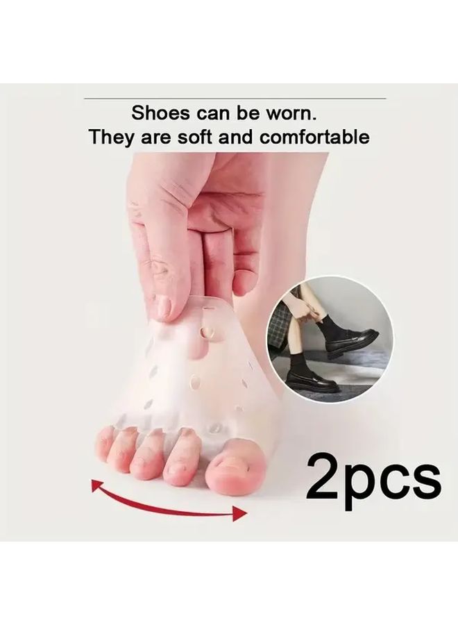 2pcs Toe Correction Silicone Separators Bunion Support Comfort Foot Alignment Tool - Image 1