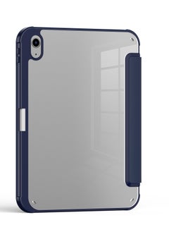 Terra Cover for iPad Terra Mini 6/2021 with smart pen holder, slim smart cover with kickstand, blue/transparent  - Image 3