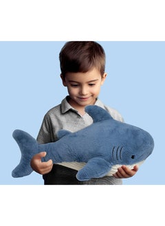 Toto Toys Plush Stuffed Shark – Popular Sea Creature White And Blue Size 55 cm  - Image 5