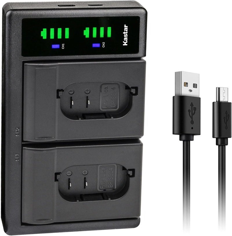 Kastar Kastar LTD2 USB Battery Charger Replacement for Leica BPSCL4 16062 Rechargeable LithiumIon Battery Leica BCSCL4 Charger Leica S Leica Q2 Leica SL Series Leica SL Typ 601 Camera  - Image 1