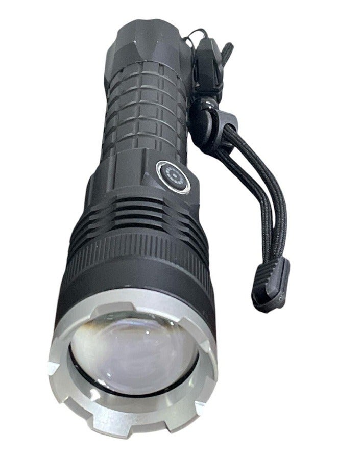 P90 High Power LED Tactical Flashlight Rechargeable 900000 Lumens XHP70.2 Chip Zoomable Flashlight 5 Lighting Modes IPX7 Waterproof for Camping Hiking Emergency - Image 2