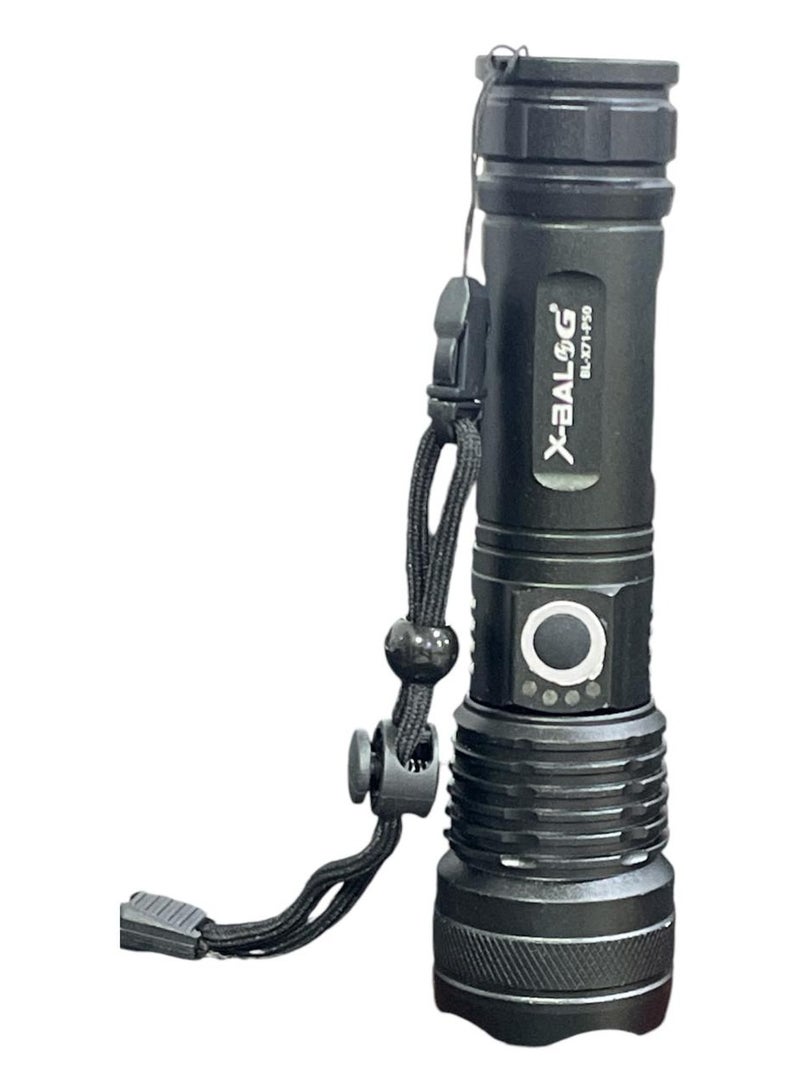 P90 High Power LED Tactical Flashlight Rechargeable 900000 Lumens XHP70.2 Chip Zoomable Flashlight 5 Lighting Modes IPX7 Waterproof for Camping Hiking Emergency - Image 3