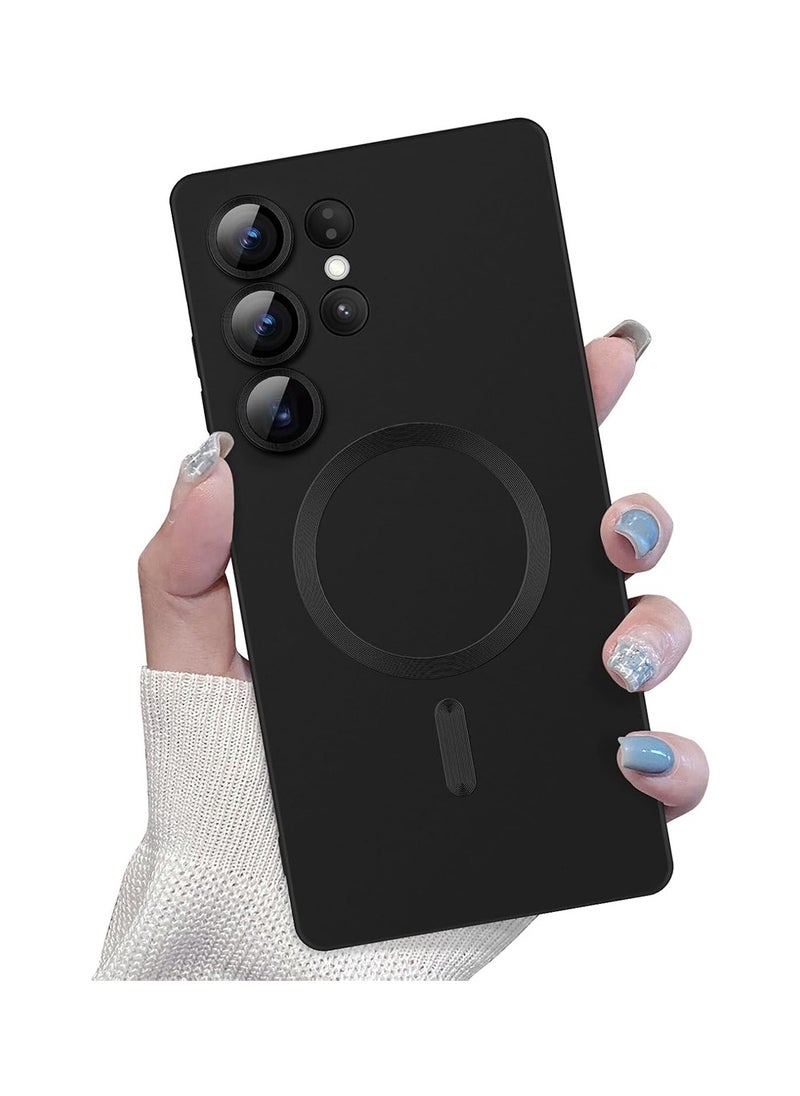 X-level - Samsung Galaxy S25 Ultra Case with Full Camera Lens Protection,Soft TPU Anti-Scratch Shockproof Phone Case with Wireless Charging for Samsung Galaxy S25 Ultra 5G,Black - Image 1