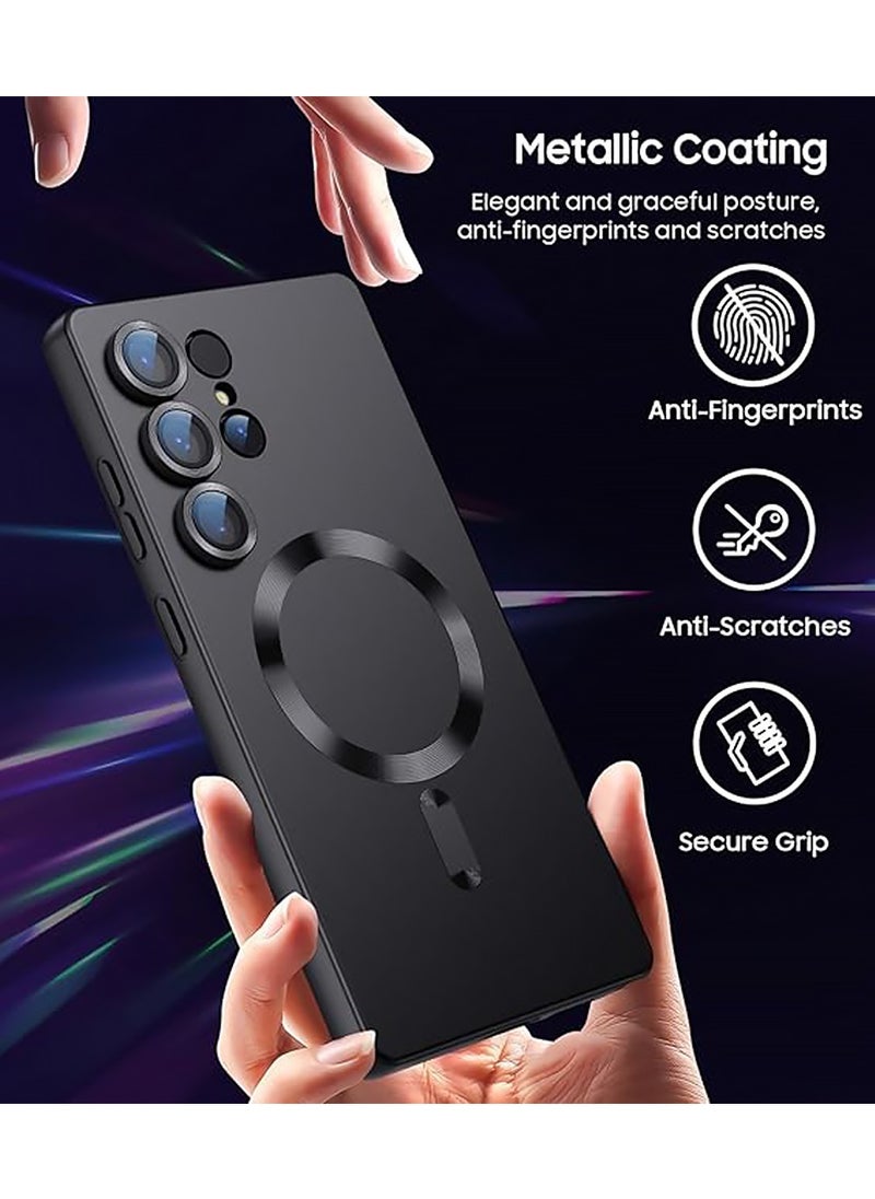 X-level - Samsung Galaxy S25 Ultra Case with Full Camera Lens Protection,Soft TPU Anti-Scratch Shockproof Phone Case with Wireless Charging for Samsung Galaxy S25 Ultra 5G,Black - Image 1
