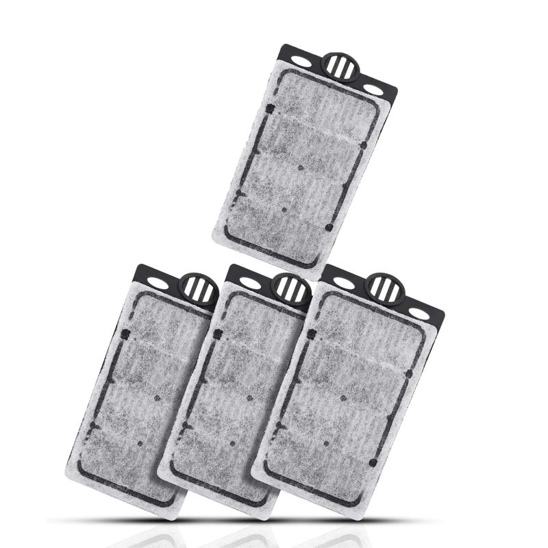 JackSuper 4pcs Aquarium Waterfall Reptiles Turtle Filter Cartridges Replacement Waterfall Filter only Ultra-Activated Carbon with Whisper Technology (4pcs Filter Cartridges) - Image 1