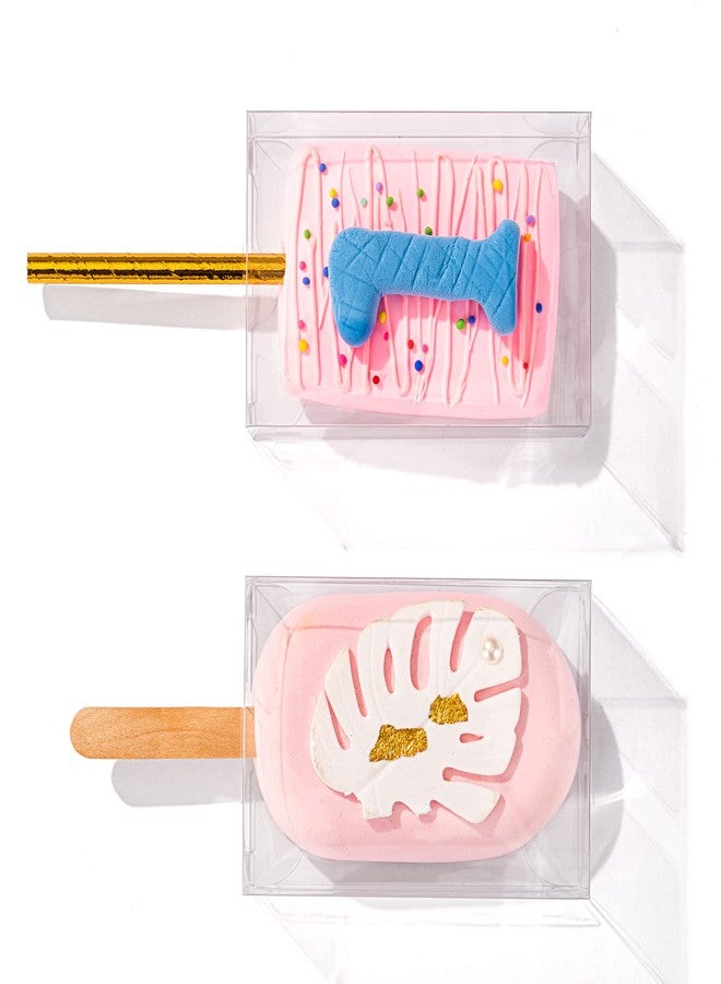 RomanticBaking 50 Pack 3.5"x 2.4"x 1.38" Rice Krispie Treat Boxes Cakesickle Boxes Macaron Boxes Treat Boxes for Bridal Shower Birthday Party Wedding - Image 4