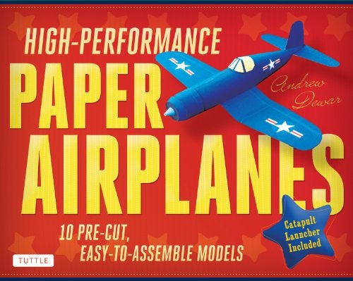 Highperformance Paper Airplanes Kit 10 Precut Easytoassemble Models Kit With Popout Cards P 