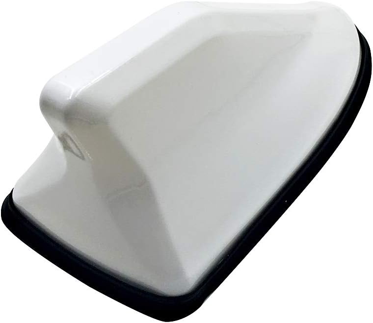 idain Universal Car Roof Mounted Shark Fin Antenna - White - Image 5