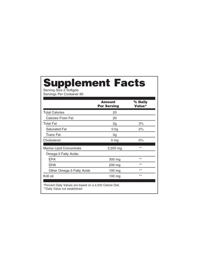 Pharmanex Marine Omega, Omega-3 Fatty Acids & Krill Oil Supplement, 1200mg DHA & EPA per Serving, 120 Softgels, Supports Heart, Brain, Joint, & Overall Health - Image 2