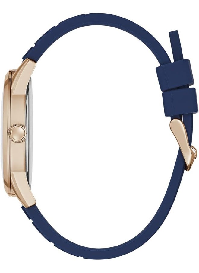 GUESS GUESS Women Analog Quartz Watch with Silicone Strap GW0362G2, Blue  - Image 2