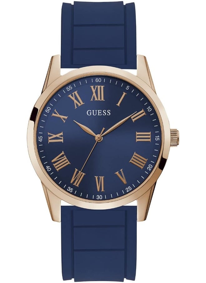 GUESS GUESS Women Analog Quartz Watch with Silicone Strap GW0362G2, Blue  - Image 1