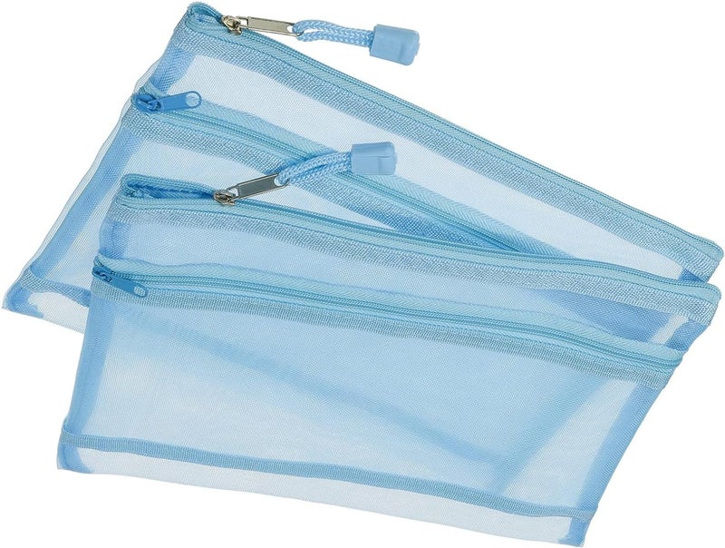 ECHSRT Expanding File Folder with 13 Pockets, Handle, Button Closure, A4/Letter Size Documents, File Organizer, Multi Leaf Folder Labels School, Home & Office (A4 Double Layer Document Bag (2)) - Image 1