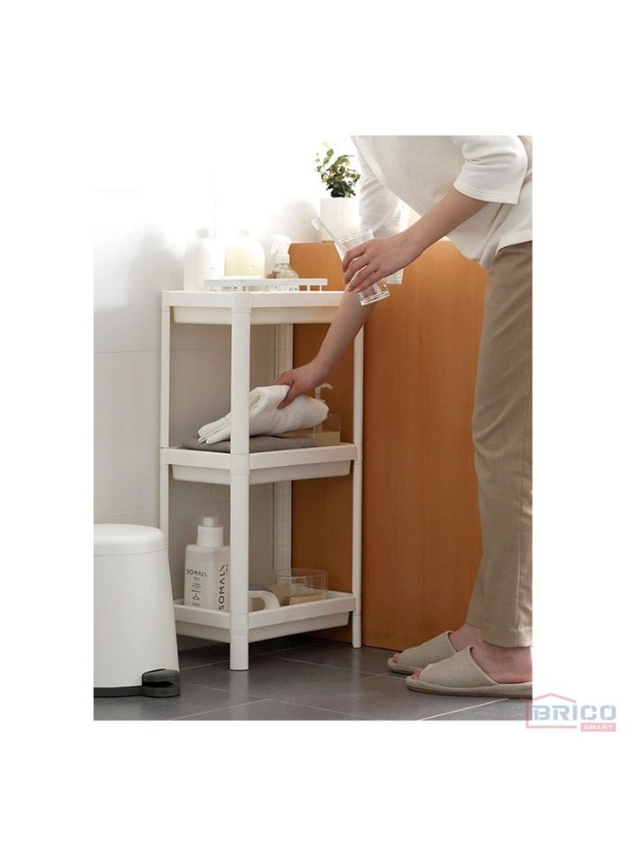 Majal Al Arabia 3 Layer Vesken Shelving Unit Shelf White 36x23x70 cm - Image 4