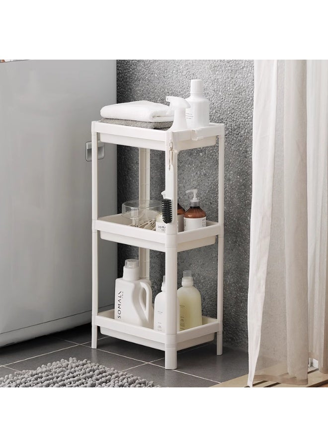 Majal Al Arabia 3 Layer Vesken Shelving Unit Shelf White 36x23x70 cm - Image 3
