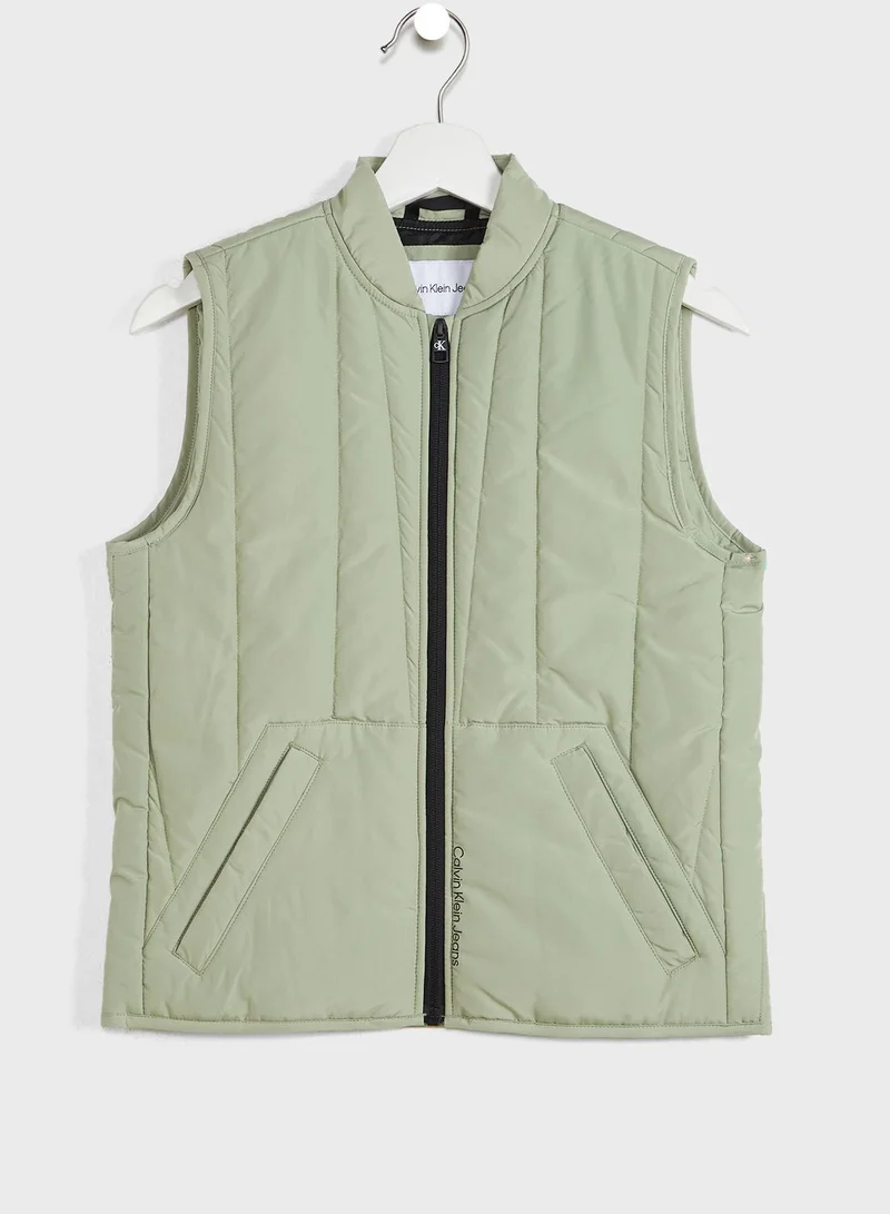 Calvin Klein Jeans Youth Logo Vest Jacket